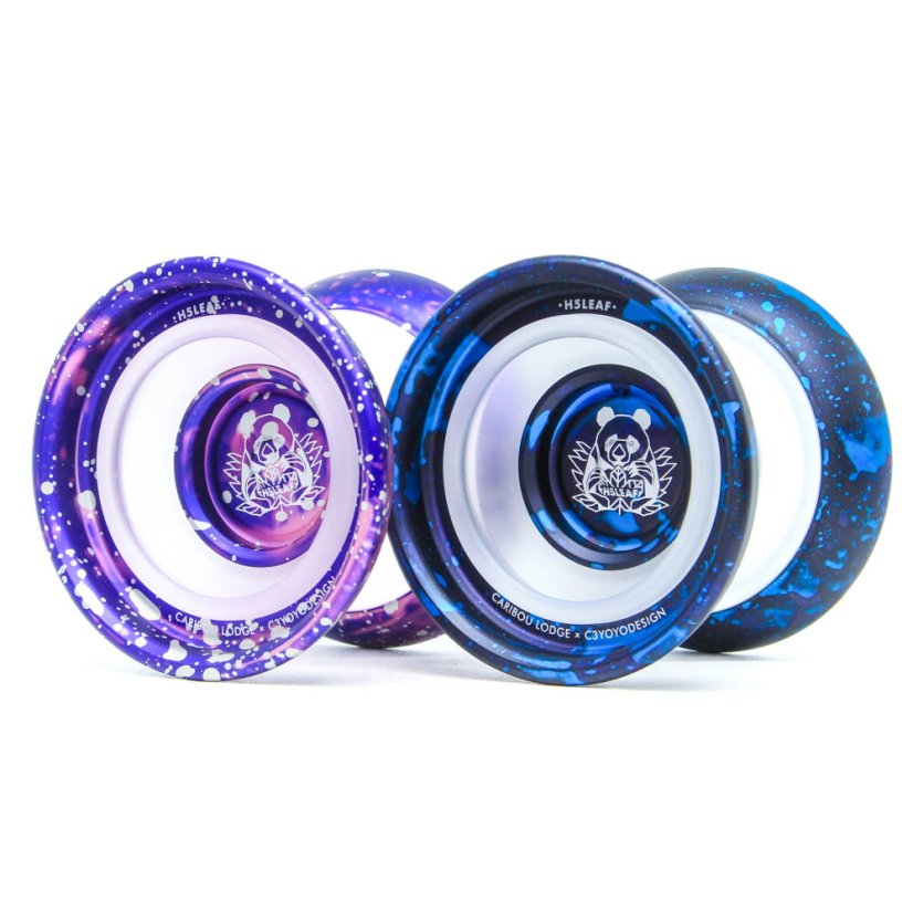 C3yoyodesign & Caribou Lodge Hi5Leaf - Kovové Yoyo - Color: Galaxy