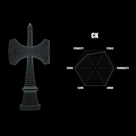 KROM Pop LOL Kendama - Dřevěná hračka