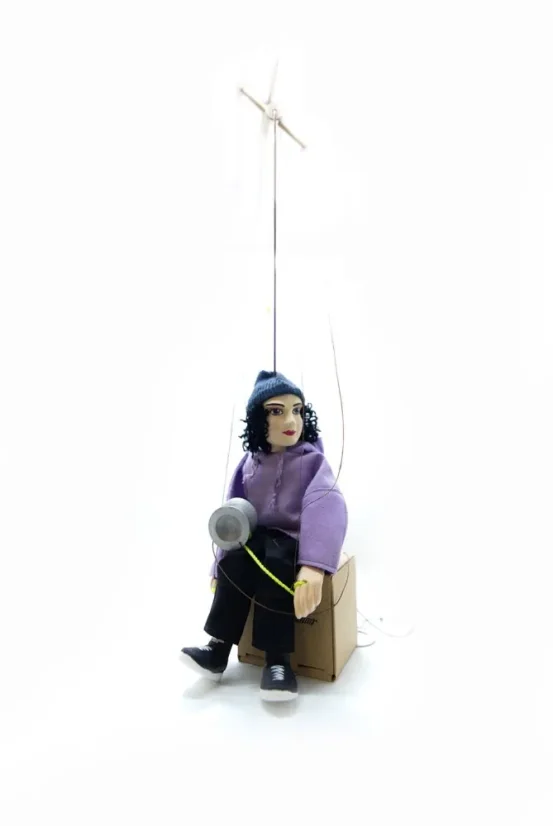 Wooden Yoyo Player Figurine - Tony Šec Puppet